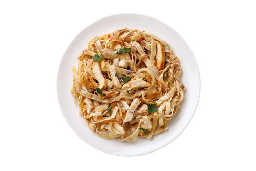 Салат Блинный КИТЫ ЕДЫ с курицей 160г, шт., вид