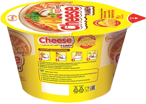 Лапша ДОШИРАК Cheese рамен с сыром, 95г, фотография