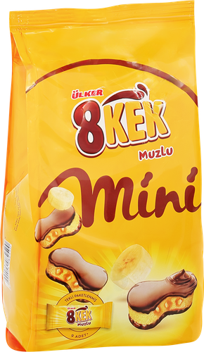 Мини-кексы с банановой начинкой глазированные, 162г, фото
