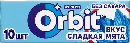 Жевательная резинка ORBIT Сладкая мята, 13,6г, детальное фото