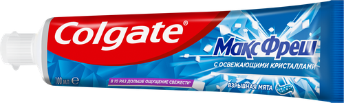 Зубная паста COLGATE Макс Фреш Взрывная мята с освежающими кристаллами для свежего дыхания и защиты от кариеса, 100мл, вид