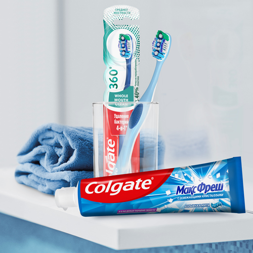 Зубная паста COLGATE Макс Фреш Взрывная мята с освежающими кристаллами для свежего дыхания и защиты от кариеса, 100мл, изображение