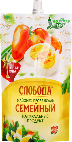 Майонез СЛОБОДА Семейный 50,5%, 350мл, детальное фото