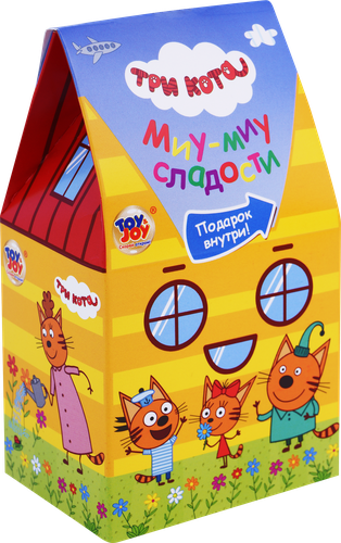 Шарики хрустящие SWEET BOX Три кота, с игрушкой, 15г, фотография