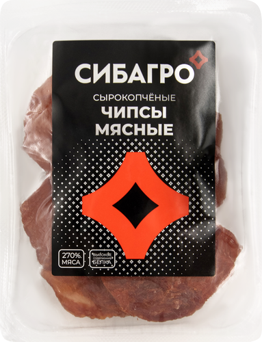 Чипсы мясные сырокопченые СИБАГРО, 70г, картинка