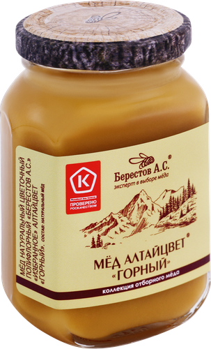 Мед горный БЕРЕСТОВ А.С. Избранное, 200г, детальное фото