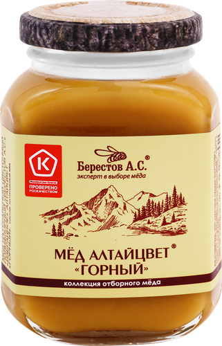 Мед горный БЕРЕСТОВ А.С. Избранное, 200г, детальное фото