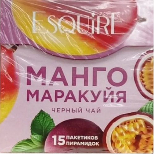 Чай черный ЕSQUIRE Манго и маракуйя, 15пир, картинка