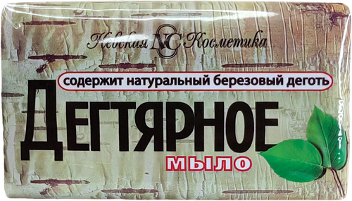 Туалетное мыло НЕВСКАЯ КОСМЕТИКА Дегтярное, с березовым дегтем, 140г, картинка