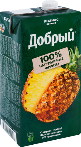 Нектар ДОБРЫЙ Ананас-яблоко, 2л, фотография