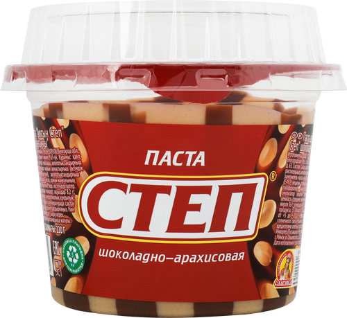 Паста шоколадно-арахисовая СЛАВЯНКА Золотой Степ, 220г, картинка