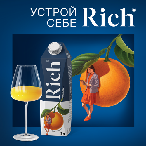 Сок RICH Апельсин, 1л, изображение
