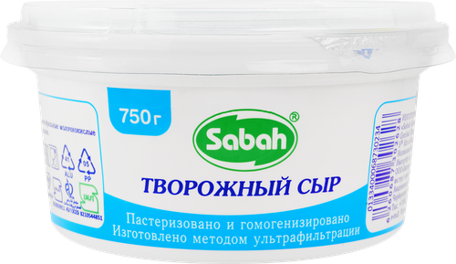 Сыр творожный SABAH 69%, без зжм, 750г, изображение
