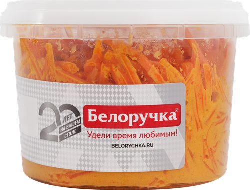 Морковь БЕЛОРУЧКА По-корейски острая с майонезом, 200г, фотография