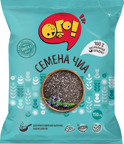 Семена чиа ОГО!, 150г, картинка