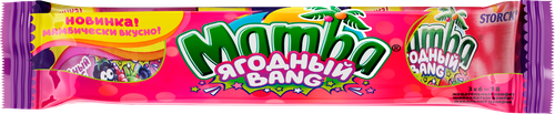 Конфеты жевательные MAMBA Ягодный bang, 79,5г, крупный план