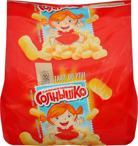 Палочки кукурузные СОЛНЫШКО, 400г, крупный план