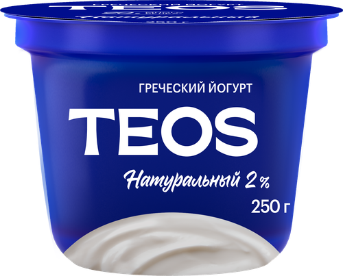Йогурт TEOS Греческий 2%, без змж, 250г, изображение