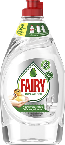 Средство для мытья посуды FAIRY Pure&Clean, 450мл, вид