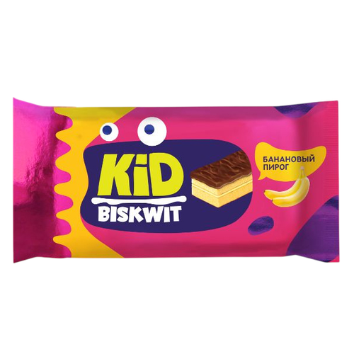 Пирожное бисквитное МЕРЕНДИНКА Kid Банановый пирог, 150г, изображение