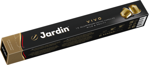 Кофе молотый в капсулах JARDIN Vivo жареный, 10кап, вид