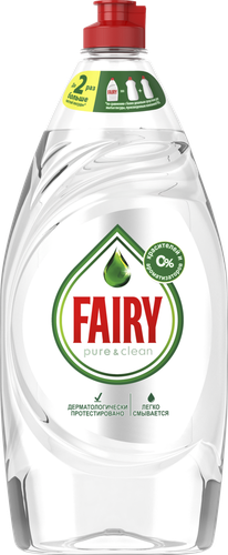 Средство для мытья посуды FAIRY Pure&Clean, 900мл, изображение