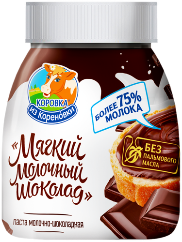 Паста КОРОВКА ИЗ КОРЕНОВКИ Мягкий молочный шоколад, 330г, фото