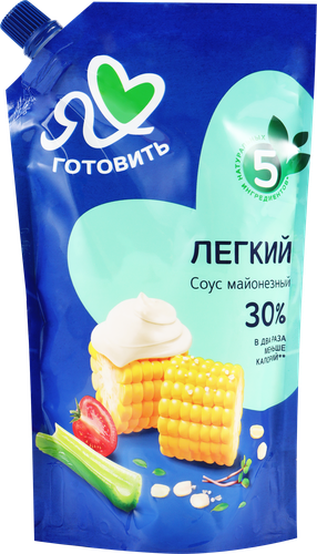 Соус майонезный Я ЛЮБЛЮ ГОТОВИТЬ Легкий 30%, 390мл, детальное фото