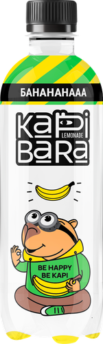 Напиток БОЧКАРИ Капибара со вкусом банана сильногазированный, 0.5л, крупный план