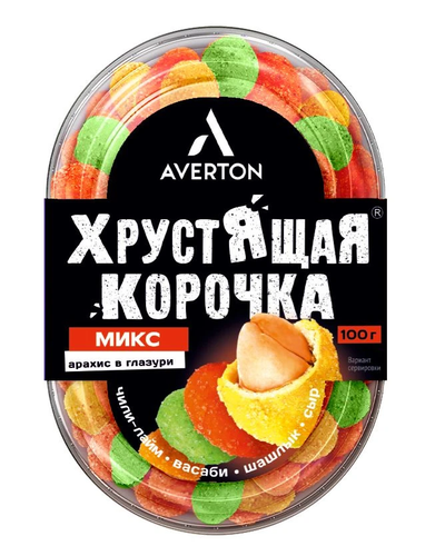 Арахис в хрустящей корочке AVERTON Микс, 100г, детальное фото