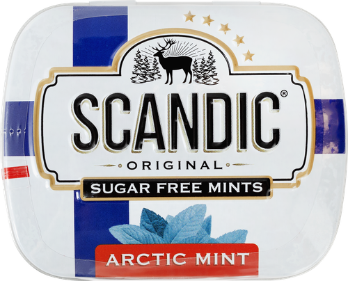 Конфеты SCANDIC без сахара со вкусом арктическая мята, 14г, детальное фото