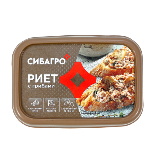 Риет СИБАГРО с грибами, 150г, изображение