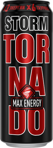 Энергетический напиток TORNADO MAX ENERGY ж/б 0,45л., изображение
