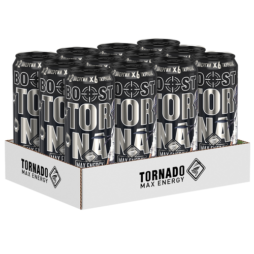 Энергетический напиток TORNADO Max Energy Boost ж/б 0,45л., фотография