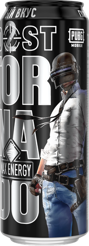 Энергетический напиток TORNADO Max Energy Boost ж/б 0,45л., крупный план