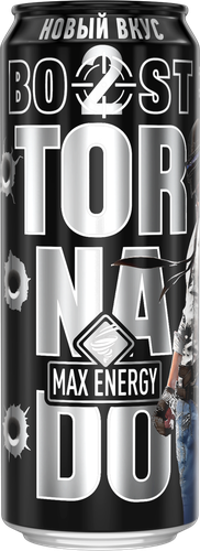 Энергетический напиток TORNADO Max Energy Boost ж/б 0,45л., фото