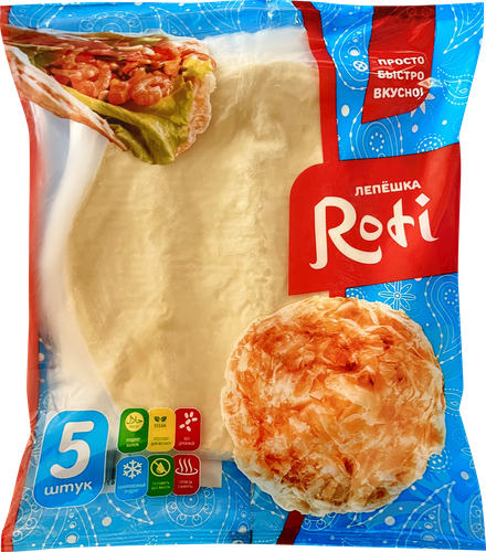 Лепешка РИЗЫК Roti зам. 450г., детальное фото