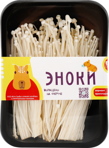 Грибы Еноки 100г, картинка