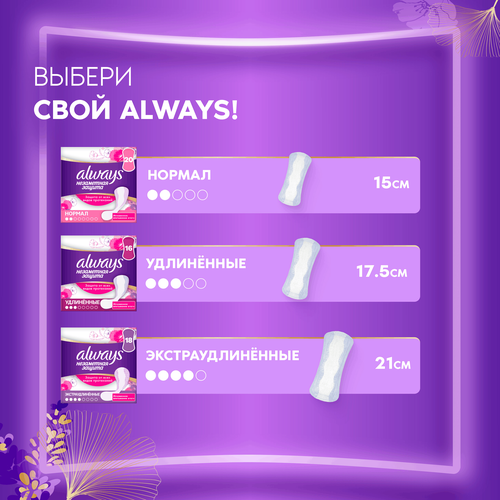 Прокладки ALWAYS ежедневные незаметная защита 16шт., крупный план