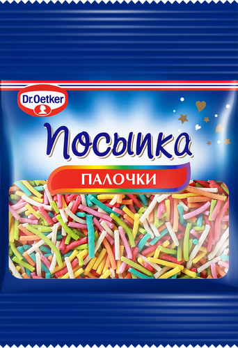 Посыпка Палочки ДОКТОР БЕЙКЕРС ф/п 10г., детальное фото