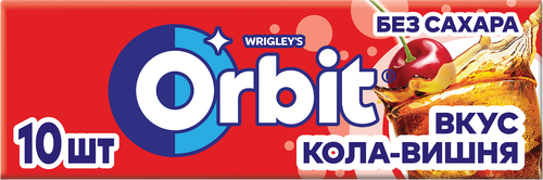 Жевательная резинка ORBIT кола-вишня 13,6г., фото
