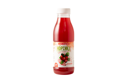 Морс клюквенный МОРСИКА 0,45л., вид