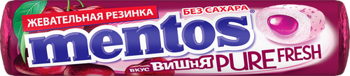 Жевательная резинка MENTOS Pure Fresh вишня 15,5г., картинка