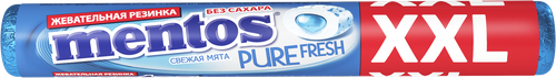 Жевательная резинка MENTOS Pure Fresh свежая мята XXL 23,3г., детальное фото