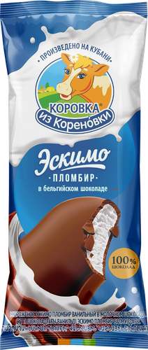 Мороженое эскимо Бельгийский шоколад пломбир ванильн. в мол. шок 15,0% 70г. КИЗК БЗМЖ, фото
