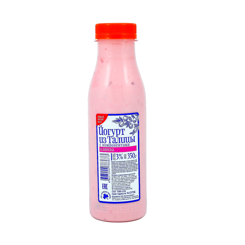 Йогурт питьевой Из Талицы. КЛЮКВА 3,0% бут.350г. БЗМЖ, фотография