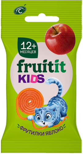 Пастилки Фрутилки FRUIT IT KIDS Яблоко ф/п 15г., вид