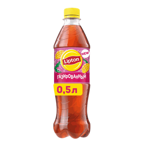 Напиток Чай LIPTON Манго-личи черный среднегазированный п/б 0,5л., детальное фото