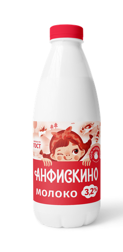 Молоко питьевое АНФИСКИНО 3,2% п/б 0,85-0,95л. БЗМЖ, детальное фото