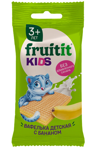 Вафелька детская FRUIT IT KIDS с бананом ф/п 20г., изображение